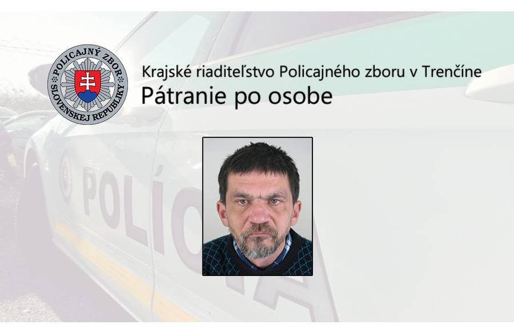 Polícia pátra po nezvestnom 43-ročnom Branislavovi Smatanovi z Partizánskeho
