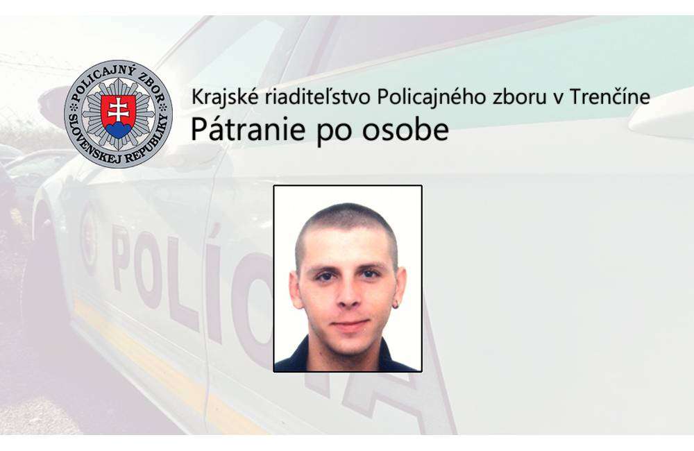 Policajti z Prievidze pátrajú po Róbertovi Gatialovi, obvinený je zo zanedbania povinnej výživy