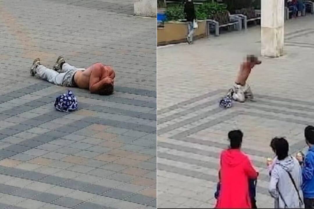 Foto: Jeden mal vo vrecku nôž, druhý sa triasol na zemi. Polícia v Považskej Bystrici spacifikovala zdrogovaných mužov