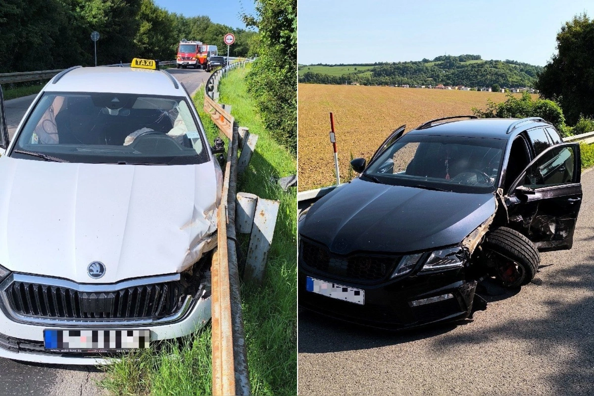 FOTO: Pri dopravnej nehode dvoch áut kúsok od obce Kostolná-Záriečie sa zranili obidvaja vodiči