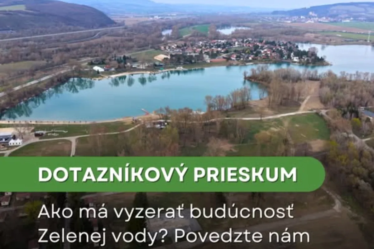 Ako by mala podľa vás vyzerať budúcnosť Zelenej vody pri Novom Meste nad Váhom? Mesto zaujíma názor obyvateľov