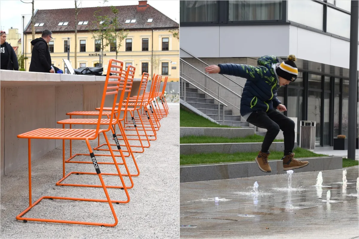 FOTO: Trenčín mení pešiu zónu na moderný mestský priestor, pribudla technologická atrakcia aj miesta na oddych a prácu 