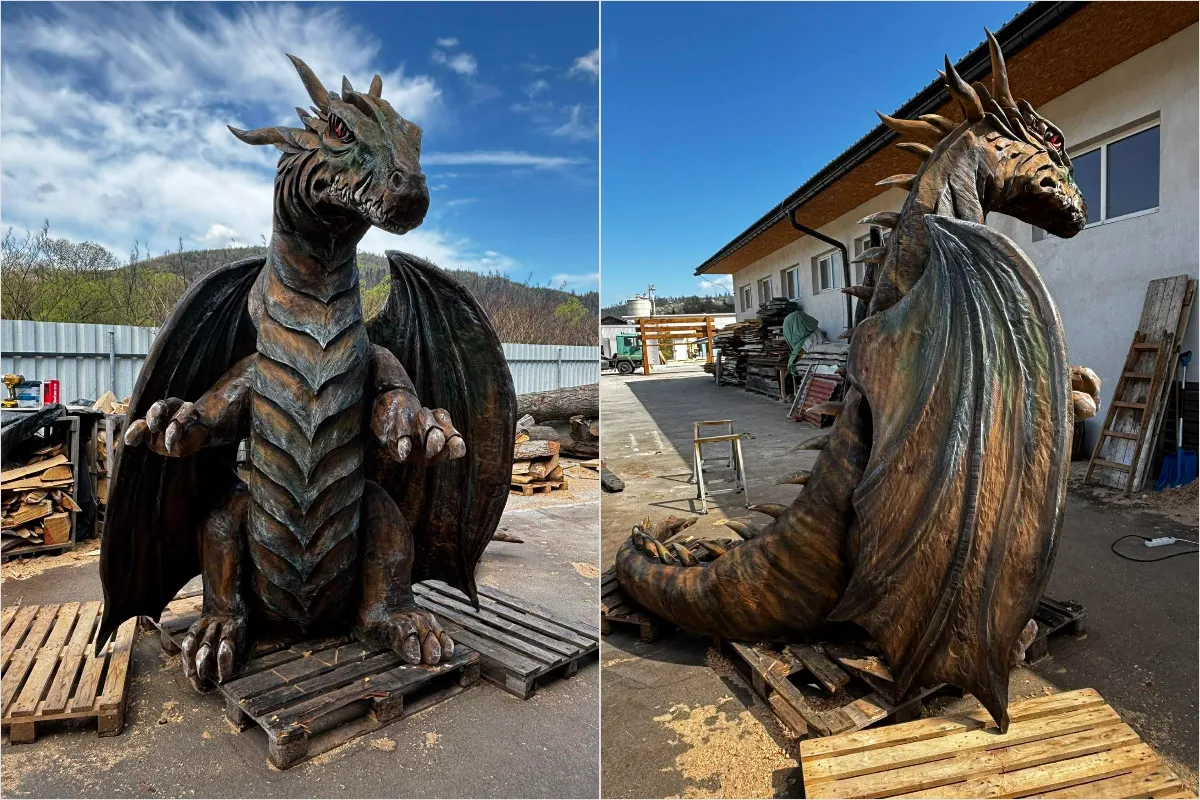 Na hrade Beckov nainštalujú nového 3,5-tonového draka. Môžete mu vymyslieť meno a vyhrať vstupenku 