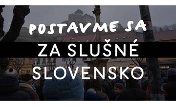 Trenčín POKRAČUJE v protestoch Za slušné Slovensko, zhromaždenie sa bude konať aj v piatok 23. marca