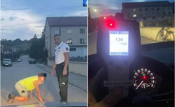 Opitý cyklista v Hornom Srní sa prezradil v momente, keď spadol rovno pred policajné auto