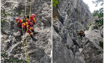 Trenčianski hasiči trénovali zachraňovanie osôb uviaznutých vo výške