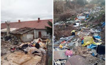 FOTO: Čierna skládka v Handlovej predstavuje veľké riziko. Odpad môže spôsobiť infekcie či žltačku