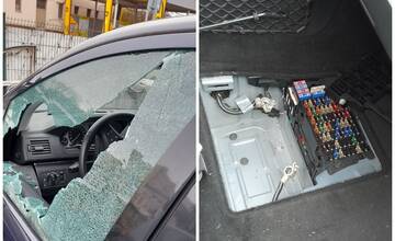 FOTO: Neznáma dvojica poškodila autá v Prievidzi a ukradla akumulátor, pátra po nich HAKA
