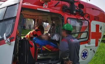 Leteckí záchranári z Trenčína zachraňovali tridsiatnika po zásahu elektrickým prúdom