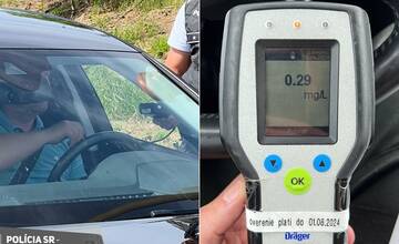 Prekročil rýchlosť a nafúkal. Nezodpovedný šofér ohrozil vodičov hneď dvakrát