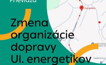 Mesto Prievidza upozorňuje na zmenu organizácie dopravy na Ulici energetikov. Budú tam navyšovať aj parkovacie miesta