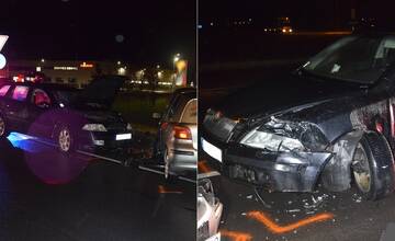 FOTO: Vodič pod vplyvom alkoholu čelne narazil do protiidúceho auta. Nafúkal viac ako 2 promile






