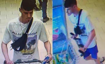 FOTO: Poznáte ho? Polícia hľadá mladého muža, ktorého zachytili kamery v predajni Kaufland v Trenčíne
