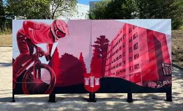FOTO: Šport a umenie sa spojili, pumptrack v Považskej Bystrici ozdobí dielo miestneho street umelca