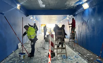 FOTO: Trenčín pripravuje zmeny vo frekventovanom podchode, ožije umeleckými dielami aj zvyškami historického opevnenia