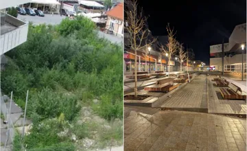 FOTO: Koľko Trenčanov si pamätá všetky tieto podoby centra Hviezdoslavovej pred Posádkovým klubom ODA?