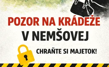 Nemšová upozorňuje obyvateľov na krádeže, mesto vyzýva k zvýšenej opatrnosti, a to najmä v okolí rodinných domov 