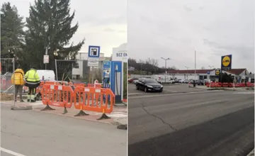 Trenčania, počítajte s obmedzeniami, na Soblahovskej ulici finišujú práce na cyklotrase a úpravách parkoviska pri LIDLi