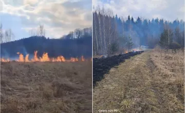VIDEO: Požiar trávnatého porastu v Handlovej si vyžiadal zásah mestskej polície aj hasičov, smerovali aj z Prievidze
