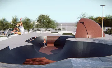 FOTO: Prievidza pripravuje unikátny športový areál, nový park má prilákať cyklistov, skateboardistov aj korčuliarov