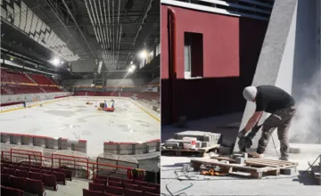 Štadión Pavla Demitru v Trenčíne prechádza finálnymi úpravami pred svetovým šampionátom, pribudnú nové mantinely aj sklá