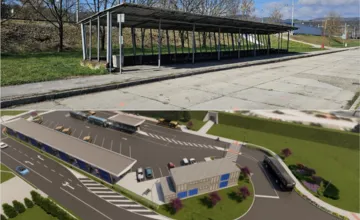 FOTO: V Púchove začali s prestavbou autobusovej stanice, prinesie nové nástupištia, elektrobusy aj dočasné zmeny spojov