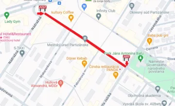 Pozor na uzávierky v Partizánskom: Obyvateľov čakajú viaceré dopravné obmedzenia