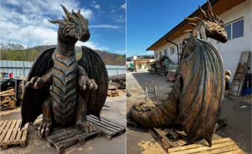 Na hrade Beckov nainštalujú nového 3,5-tonového draka. Môžete mu vymyslieť meno a vyhrať vstupenku 