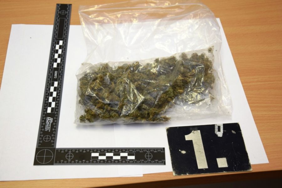 Trenčiansky policajti našli pri prehliadke ďalšie drogy, v tomto fentanylové náplasti a marihuanu, foto 1