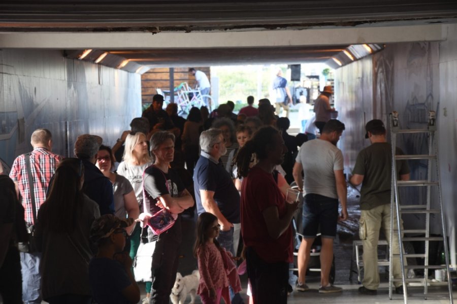 Umelci vdýchli nový život stenám podchodu na Hasičskej ulici počas podujatia Fest ART v Trenčíne, foto 16