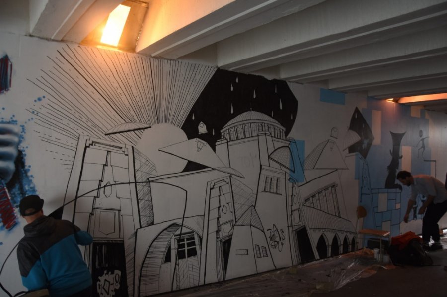 Umelci vdýchli nový život stenám podchodu na Hasičskej ulici počas podujatia Fest ART v Trenčíne, foto 19