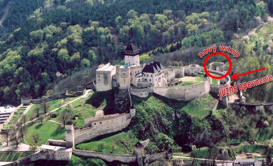Trenčiansky hrad sa dočkal - začína sa rekonštrukcia južného opevnenia, pribudne aj nový vstup, foto 12