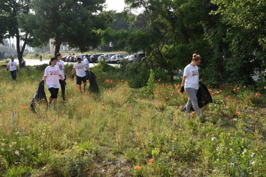 Aj v meste Trenčín dnes pomáhali dobrovoľníci z viacerých firiem v rámci projektu Naše Mesto, foto 21