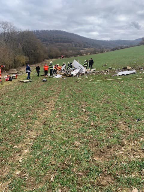 FOTO: Pád lietadla pri Trenčíne 22. 2. 2023, foto 4
