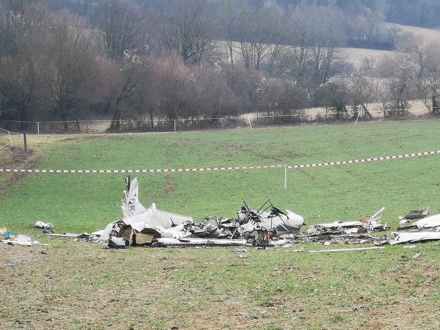 FOTO: Pád lietadla pri Trenčianskych Stankovciach, foto 4