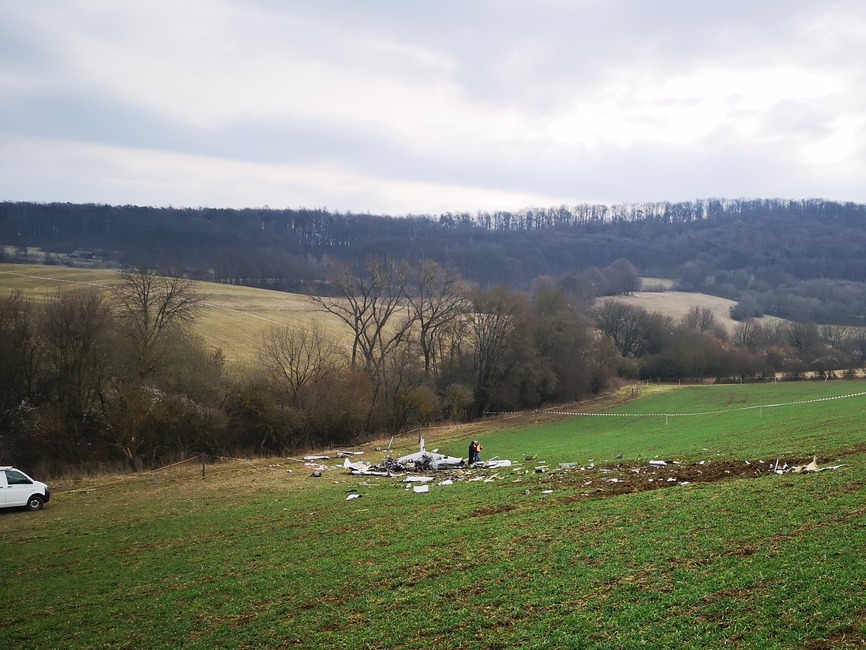 FOTO: Pád lietadla pri Trenčianskych Stankovciach, foto 7