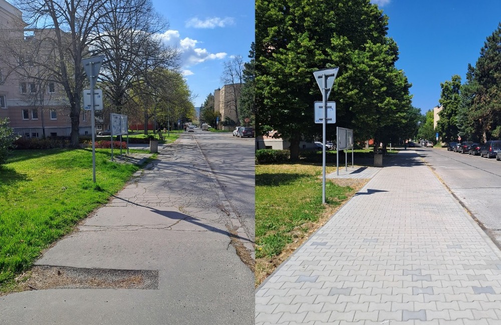 FOTO: Rekonštrukcia chodníka v Prievidzi je ukončená, foto 2