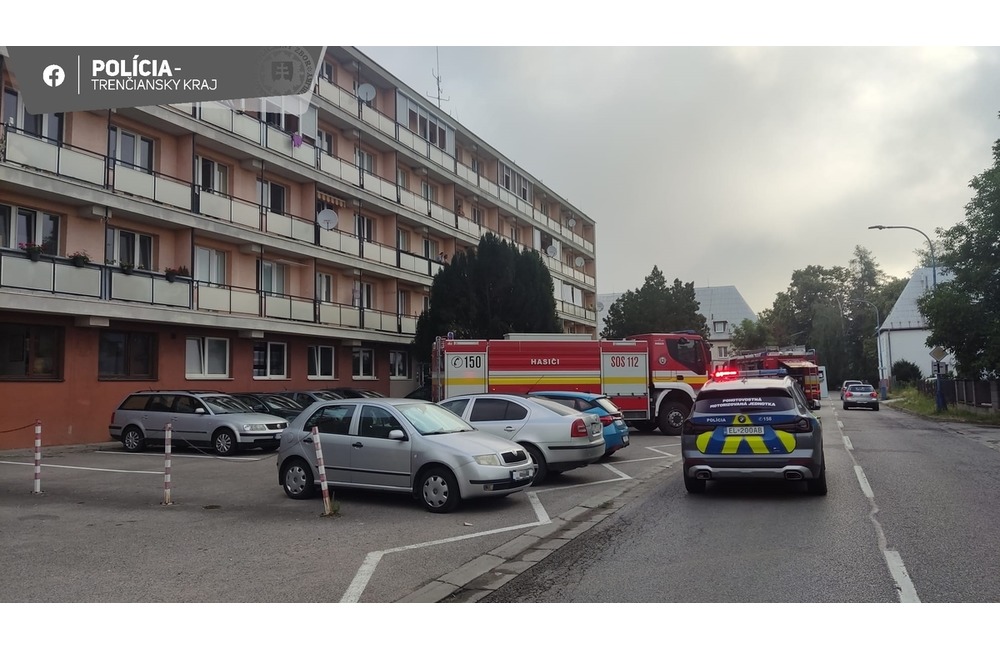 FOTO: Požiar bytovky v Dubnici nad Váhom, foto 3