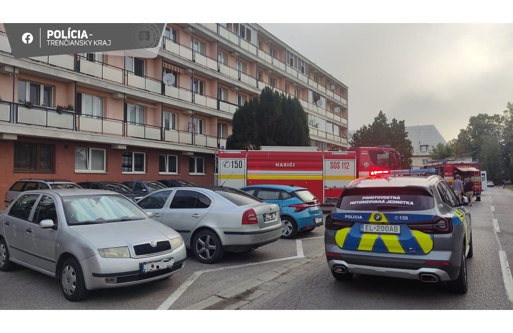 FOTO: Požiar bytovky v Dubnici nad Váhom, foto 4