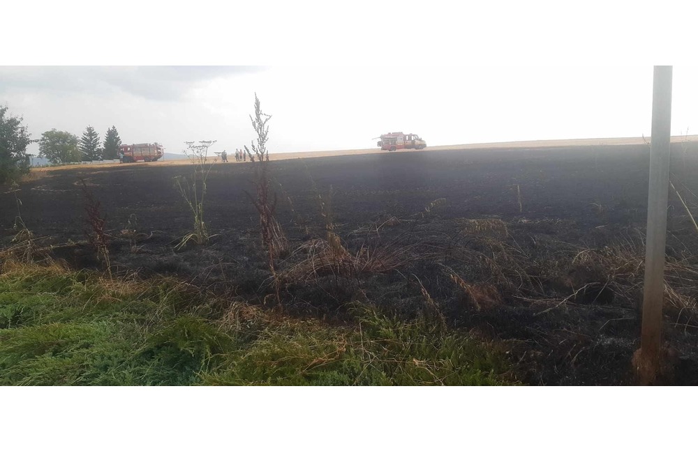 FOTO: Neďaleko Partizánskeho zasahovali profesionálni aj dobrovoľní hasiči z okolitých obcí, foto 1