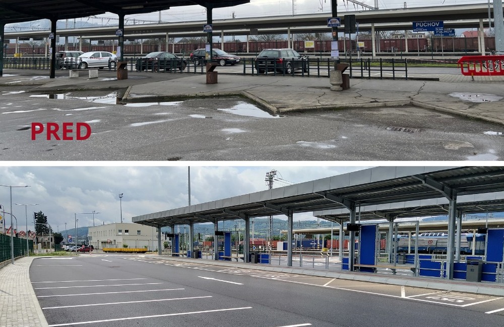 FOTO: Zábery pred a po modernizácii púchovskej autobusovej stanice, foto 3