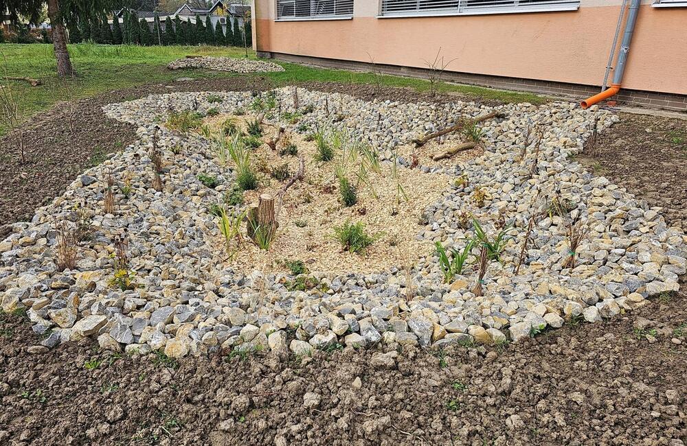 FOTO: Žiaci z Púchova vytvorili dažďovú záhradu, foto 2