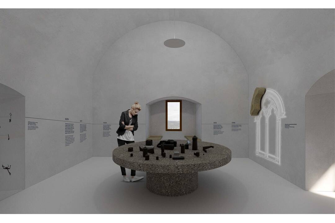 FOTO: Vizualizácia víťazného návrhu pre expozíciu Trenčianskeho hradu, foto 8