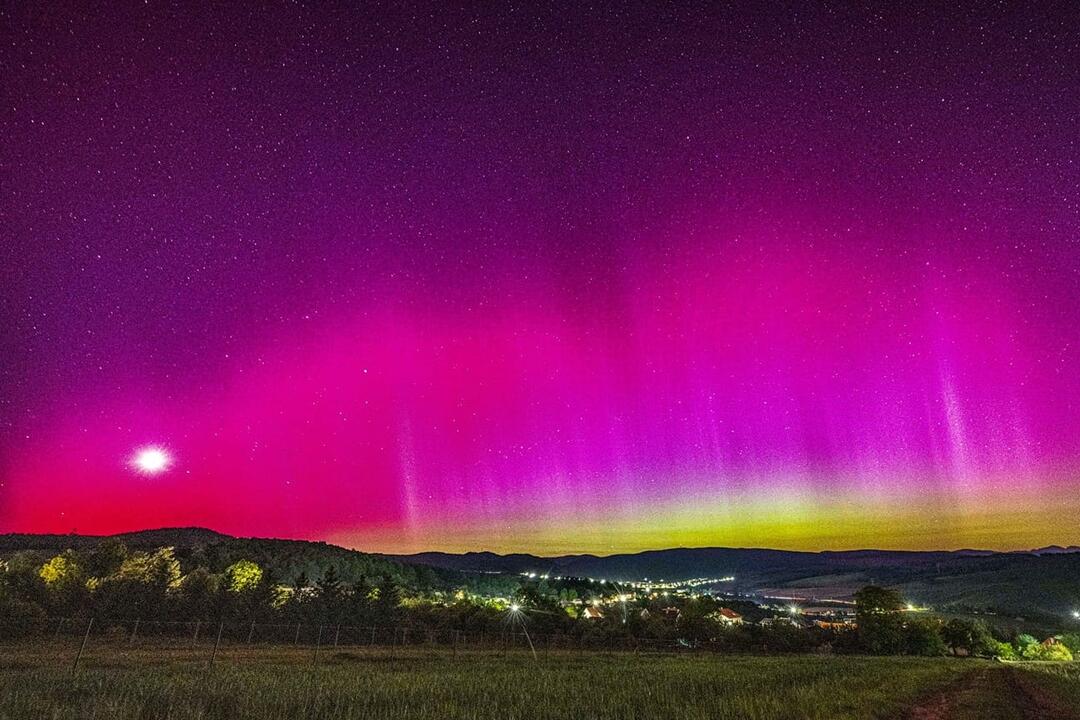 FOTO: Ako vyzerala polárna žiara v okolí Trenčína?, foto 1