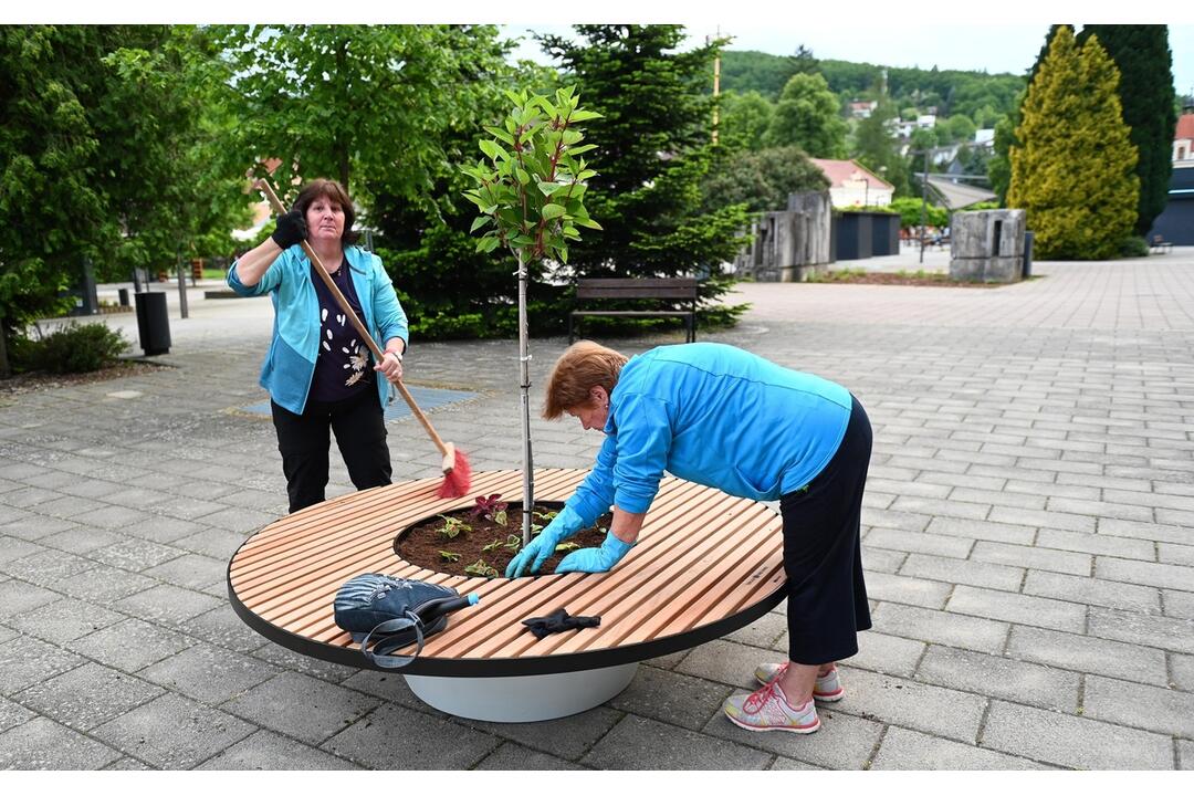 FOTO: V Trenčianskych Tepiciach chcú byť bez cigaretového dymu. V meste vyrástla nová oddychová zóna, foto 6