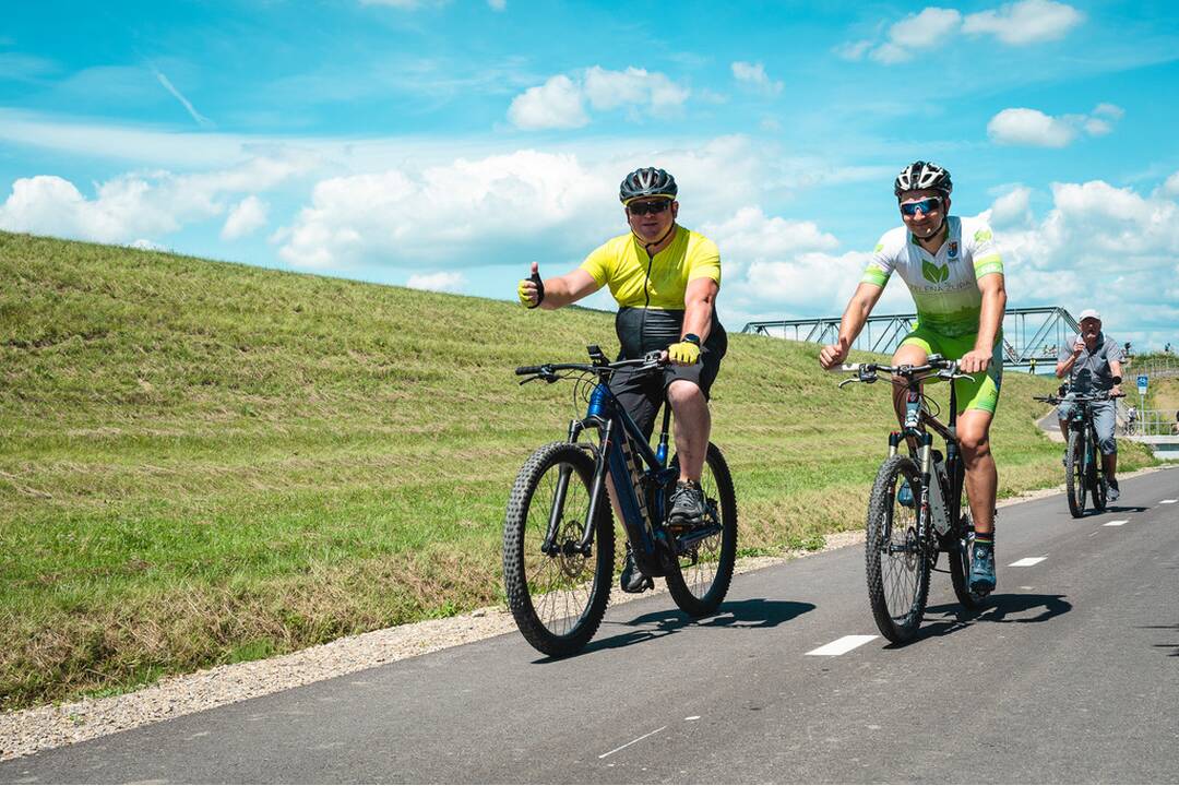FOTO: Otvorenie nového úseku Vážskej cyklomagistrály, foto 8