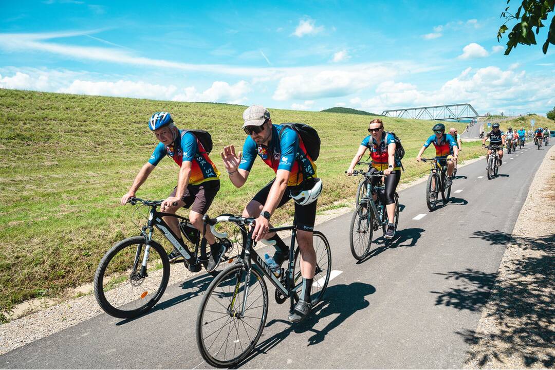 FOTO: Otvorenie nového úseku Vážskej cyklomagistrály, foto 11