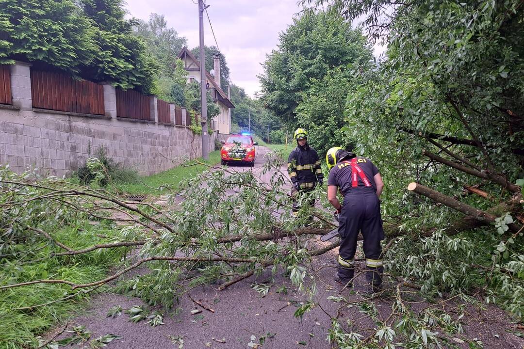 FOTO: Museli píliť strom aj opravovať elektrické vedenie, foto 3
