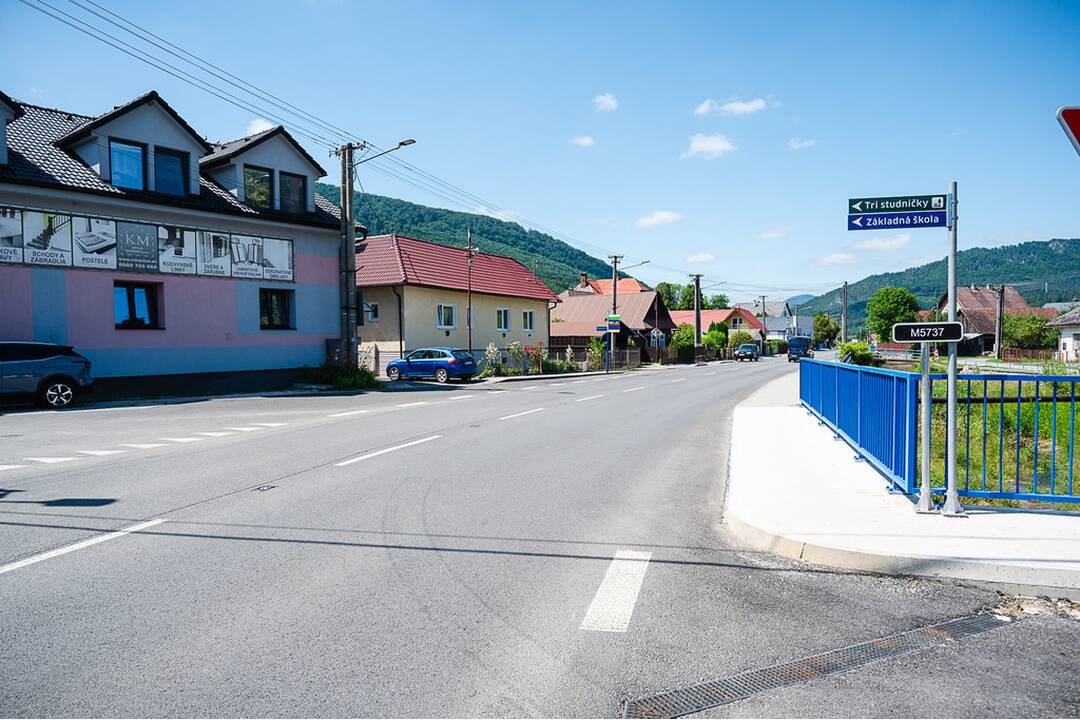 FOTO: Dokončená rekonštrukcia cesty v Domaniži, foto 4