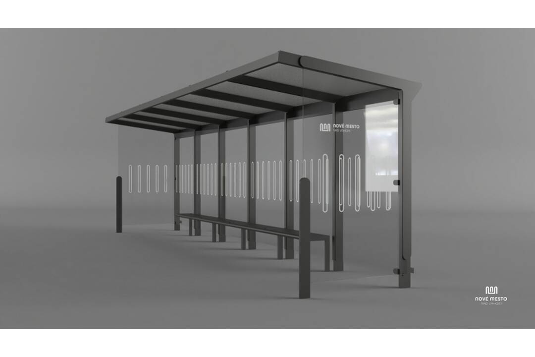 FOTO: Nové autobusové zastávky v Novom Meste nad Váhom, foto 1